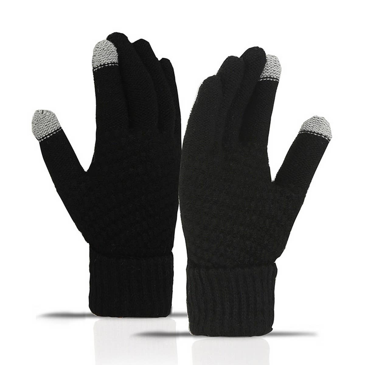 NINEXIS - Wholesale Gloves - Women's - CWAG00551_WOMEN WINTER CUTE KNIT TOUCHSCREEN GLOVES0