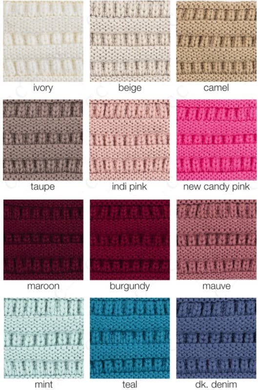 Suzie Q USA - Wholesale Fashion Headband - Women's - C.C Solid Ribbed Head Wrap10