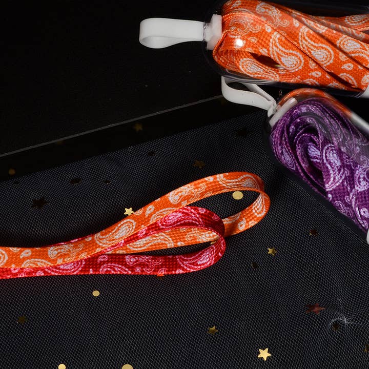 Funkyrel® Atzbranding Limited - Wholesale Shoelaces - Unisex - Paisley Colorful Shoe Laces - Multi Color Available11