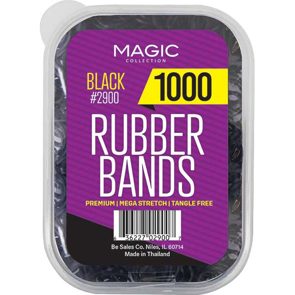 Majestic Wholesale - Vente Élastique à cheveux - ÉLASTIQUES MAGIC COLLECTION DE QUALITÉ SUPÉRIEURE, 500 CARATS, 1000 CARATS, NOIR/AST