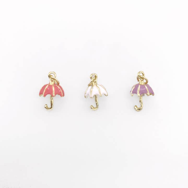 Jewelry Made by Me - Vendita all'ingrosso Kit per lavoretti fai da te - Ciondoli a forma di ombrello stravaganti in oro, 3 pezzi