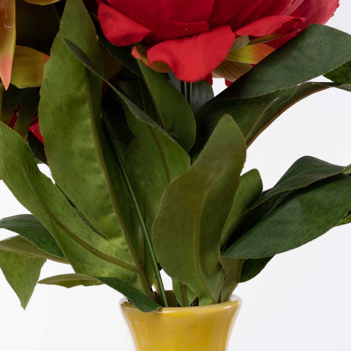 Artificial English Rose- Red for wholesale on Faire3