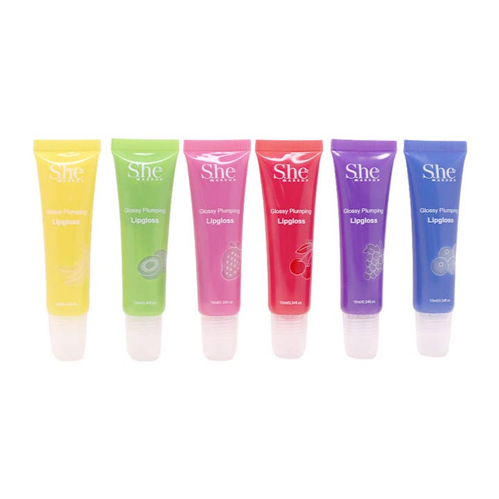 PINEAPPLE Beauty - Wholesale Lip Gloss - Makeup She LG25 Glossy Plumping Lip Gloss - 36 pcs