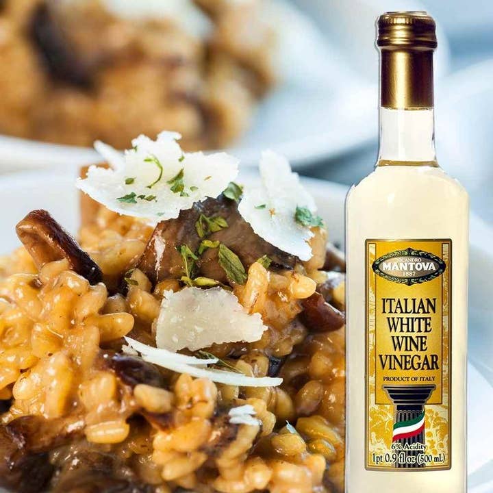 Fine Italian Food - Wholesale Vinegar - Mantova Italian White Wine Vinegar, 17 fl. oz.1