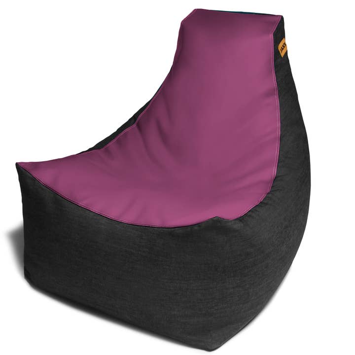 LuvU - Wholesale Chair - Jaxx Pixel Gamer Bean Bag Chair, Premium Vinyl / Dark Denim105