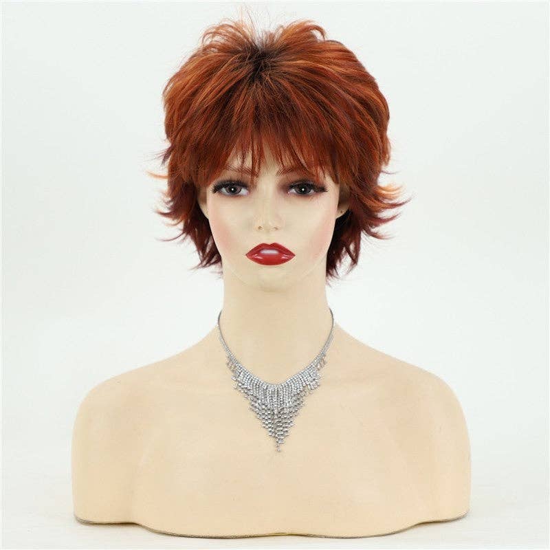 FurDecoration - Vente Perruque/extensions - Perruque Synthétique Courte Bouclée avec Bonnet8