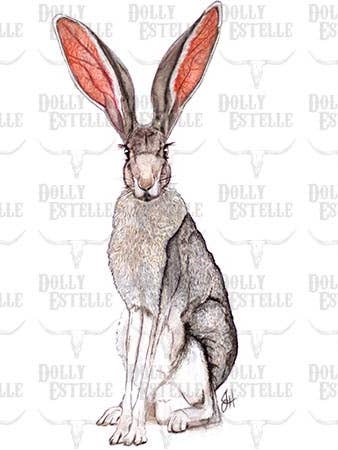 Tea Towel - Jack the Jackrabbit for wholesale by DOLLY ESTELLE