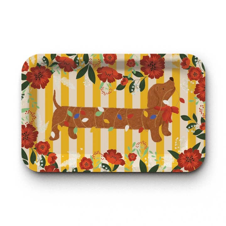 Maison Royal Garden - Wholesale Decorative Tray - Kraft rectangular tray (matte 28x18 cm) - Sweet night0