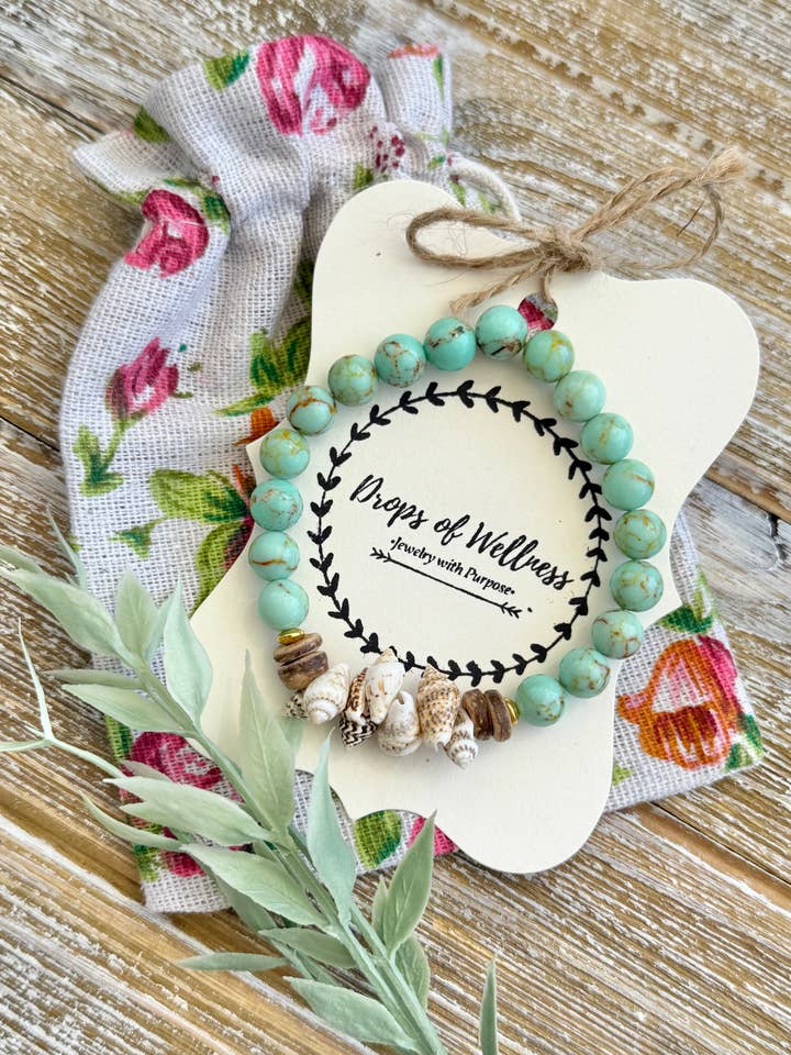 Pulseras de cuentas, pulsera apilable, La Oceana para venta al por mayor de Drops of Wellness Goods