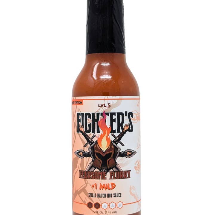 Fighter's Fearsome Flurry Hot Sauce | TTRPG Fantasy-Thema voor wholesale door Goblin Boss Trading Company