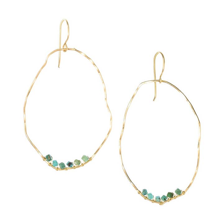 Turquoise Reef Earrings for wholesale by Laura J Designs