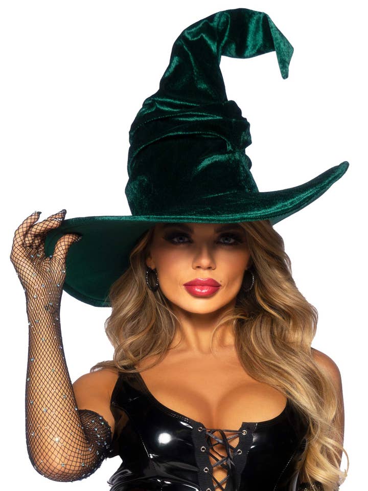 Leg Avenue - Wholesale Costume - Women's - Velvet Ruched Witch Hat