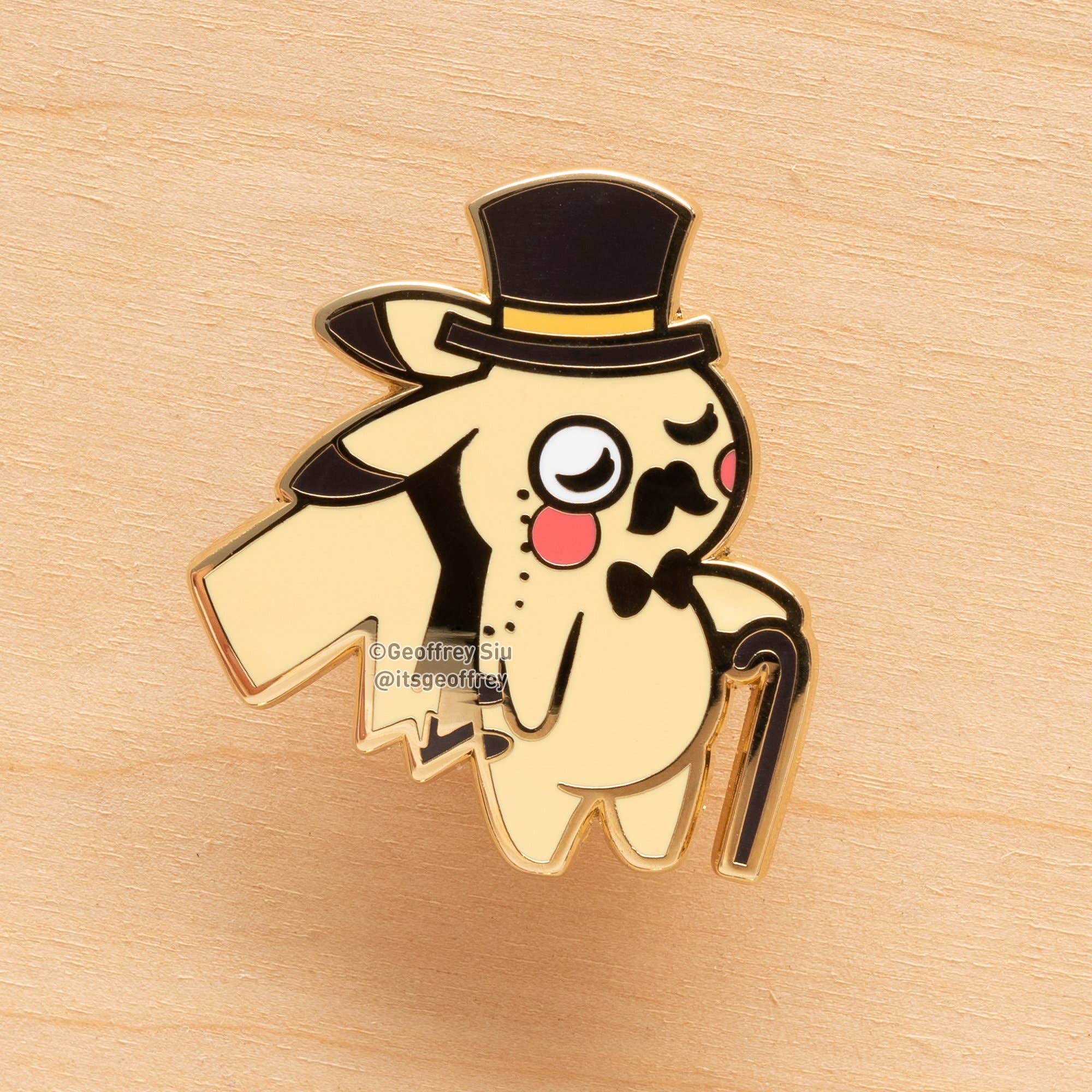 Geoffrey Siu Art LLC - Wholesale Lapel Pin/Button - Piquitechu Pin (1.5")4
