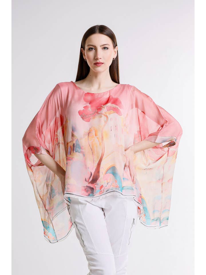 TINA Stephens Italy/Tees By Tina - Wholesale Kaftan - Women's - Sofia Villa Silk Kaftan (BQ201V)8