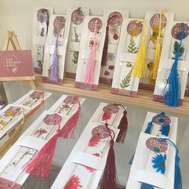 Resin Botanical Bookmark for wholesale by All Things Nice by Ashley