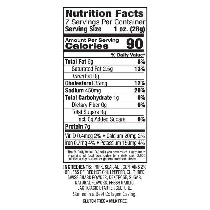 Delallo - Wholesale Pork - Hot Pepper Dry Sausage1