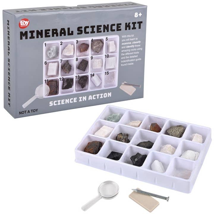 Mineral Science Kit 15pc - LLB Toys for wholesale by La Luna Bella - Toys