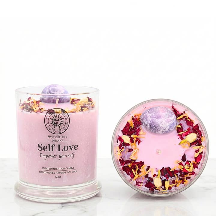 Self Love Candle for wholesale by Mystic Beliefs Botanica