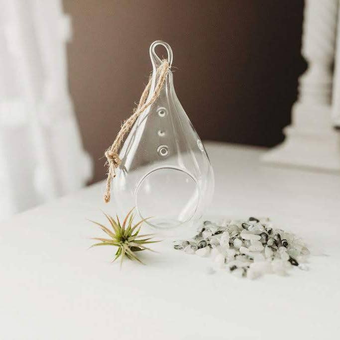 The Simply Crafty Shop - Wholesale Terrarium - Pear Shape Terrarium Kit- Semi-Precious Stone28