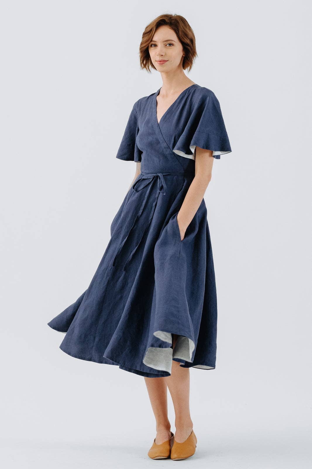 Son de Flor - Wholesale Jurk - Dames - Wikkeljurk met vlindermouwen15