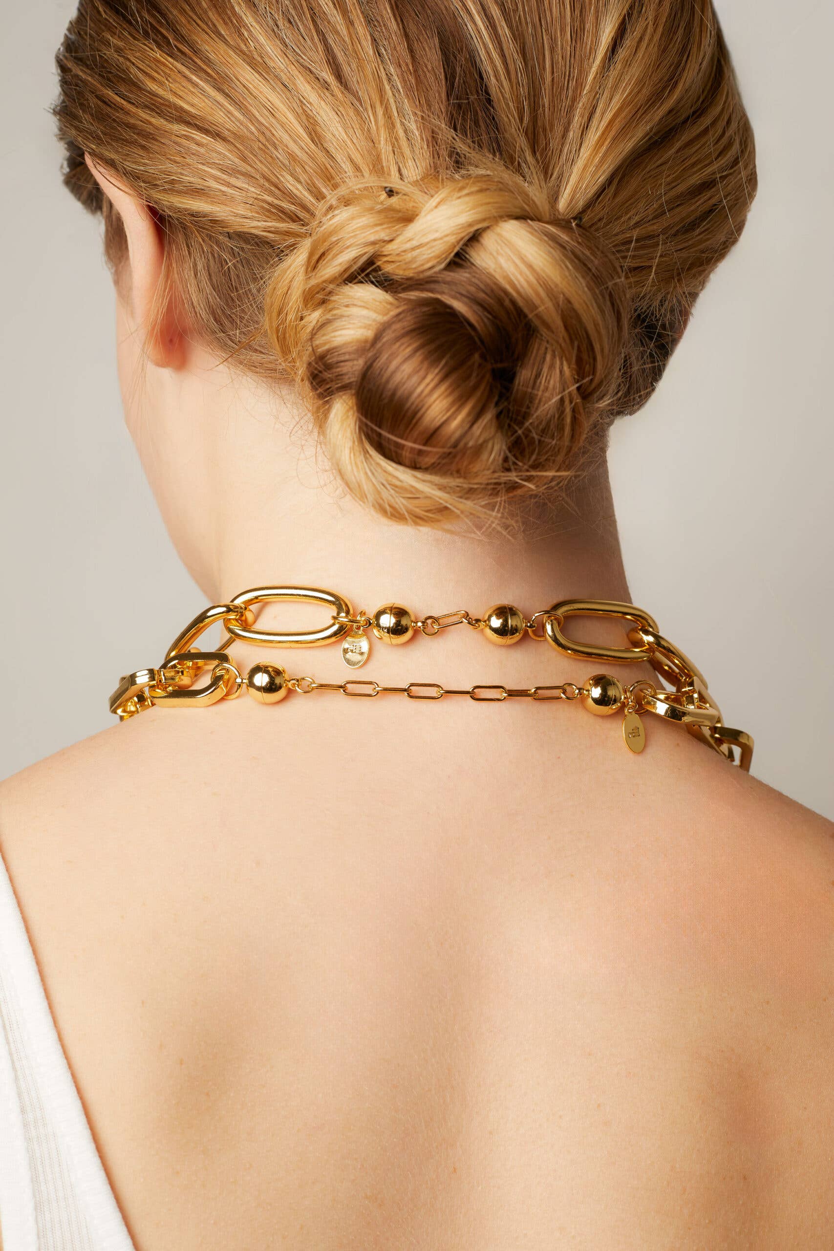 Melania Clara - Wholesale Jewelry Set - Extender set of 2 - Gold3