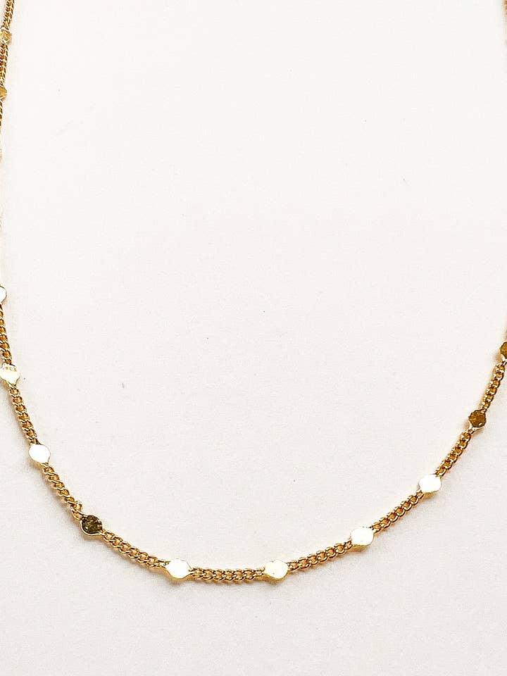 Collana a catena piatta a pois per la vendita all'ingrosso da parte di We R Brand