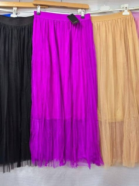 Kurt Muller – wholesale Skirt – Women’s – Tulle Mesh Maxi Skirt4