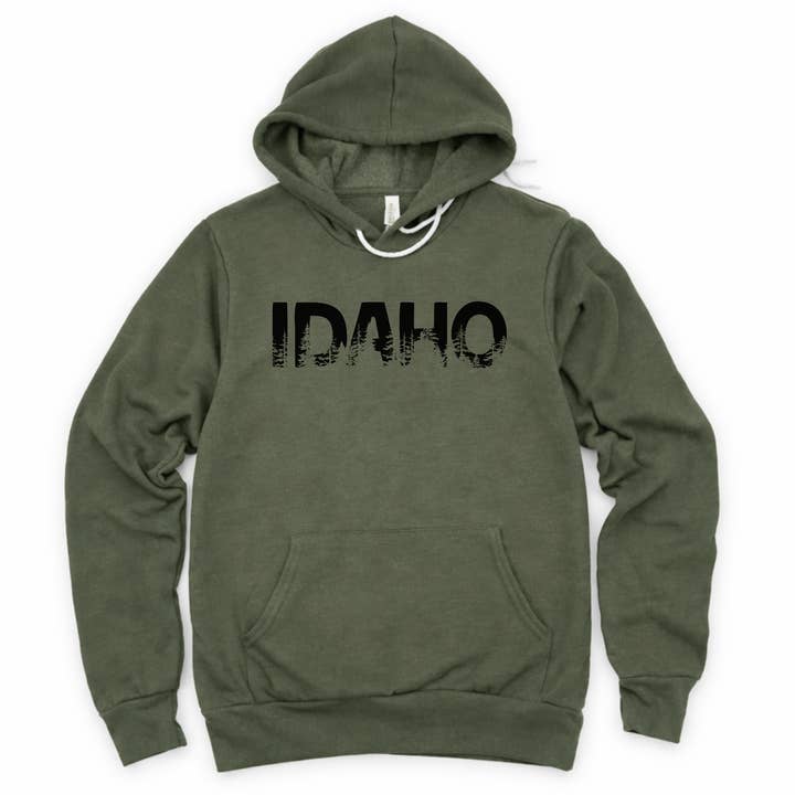 Idaho Pine Trees Crewneck Sweatshirt | Hoodie 261 for wholesale by 208 Tees