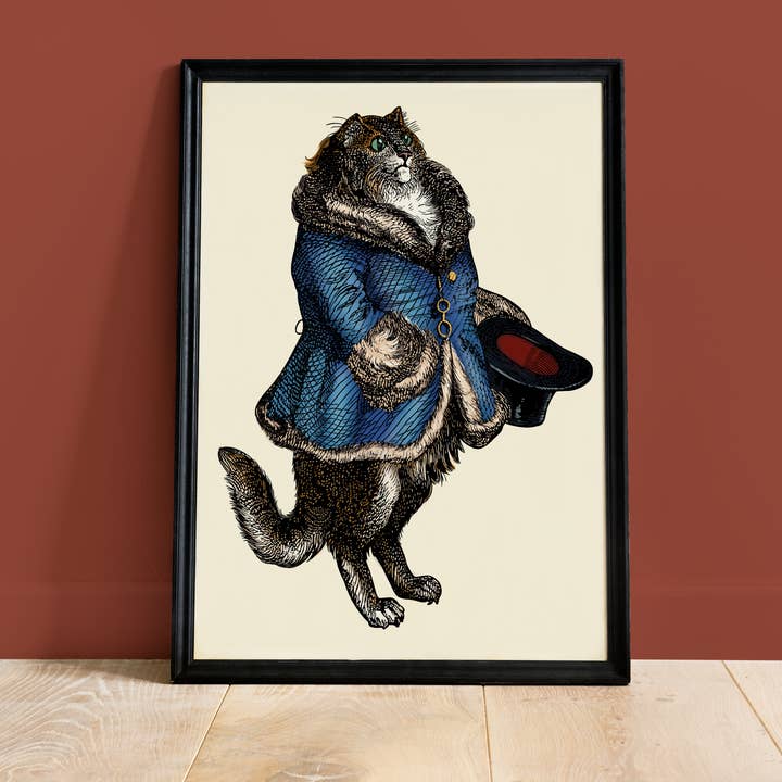 Cat Poster - Aristocat Portrait - for wholesale by Colette de B.
