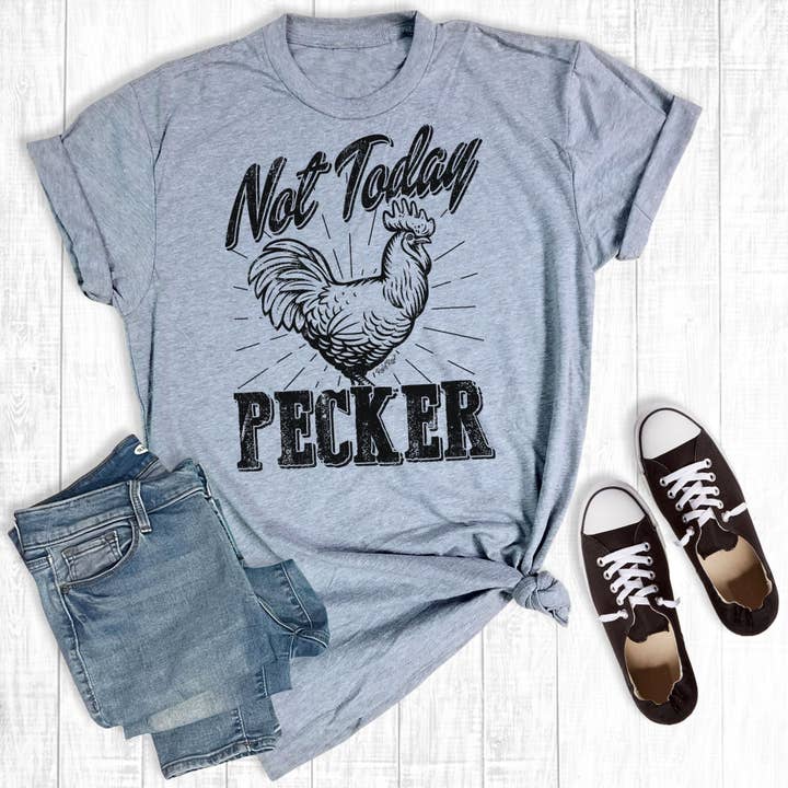 Not Today Pecker Light Grey for wholesale by Rebel Rose