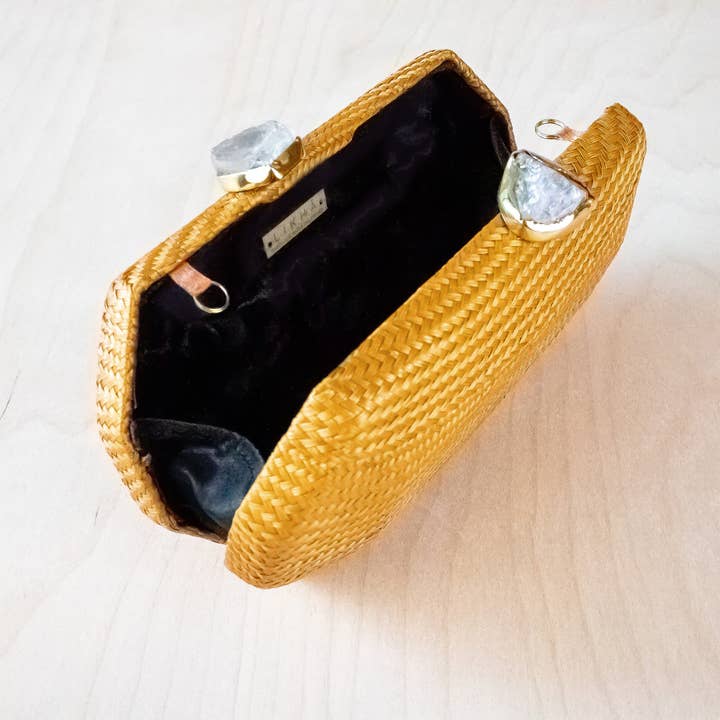 LIKHÂ - Wholesale Clutch Bag - Women's - Camel Clutch Bag - Woven Clutch Purse | LIKHA