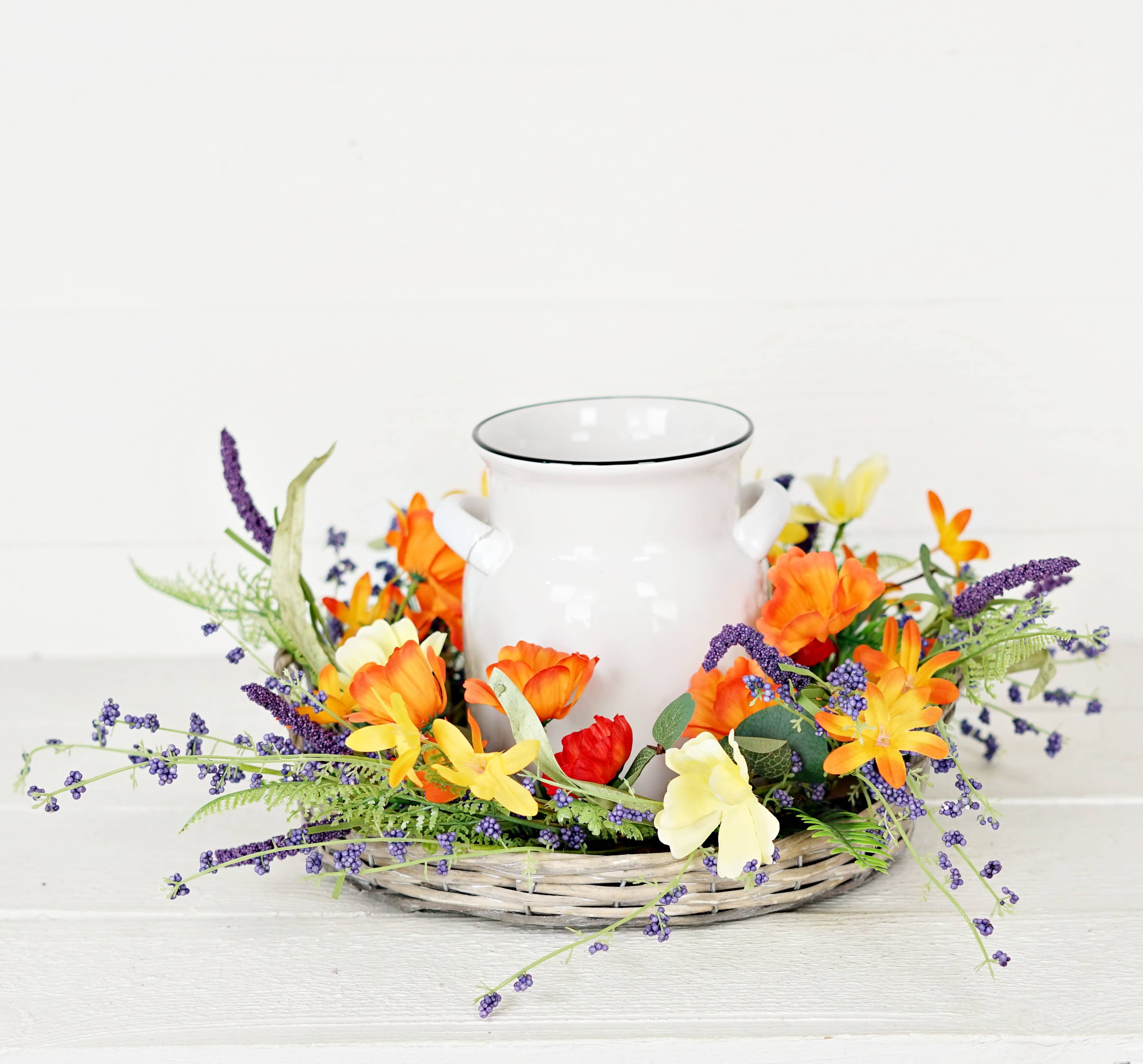 Impressive Enterprises, Inc. - Wholesale Wreath - 27373 - 16in Wreath(6.5)-Summerside Florals-4