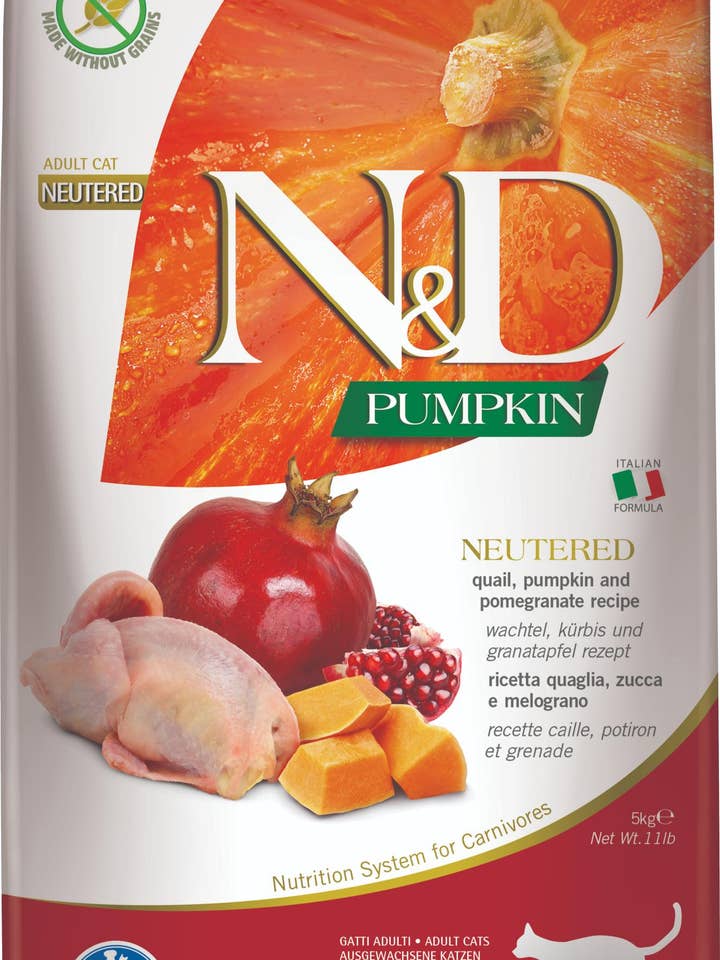 N&D Pumpkin Kastrierte Katzenwachtel, 5 kg für den Großhandel von Finest Petfoods