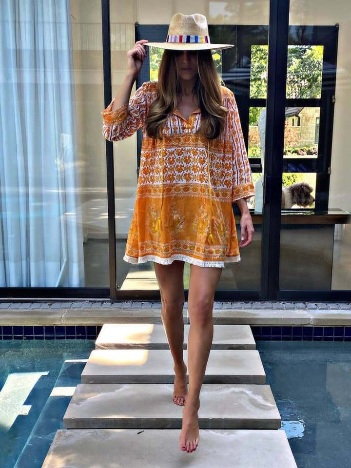 Marigold Tunic Cotton Cover Up for wholesale by Sur La Vague