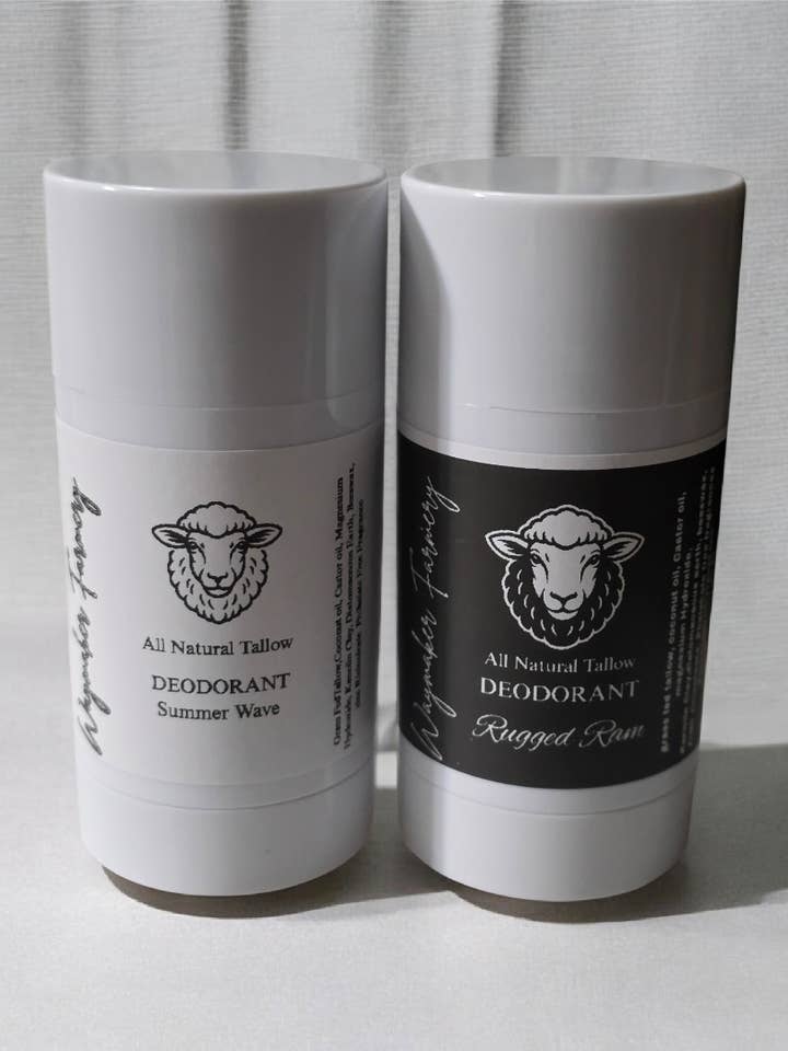 All Natural Tallow Deodorant for wholesale by Waymaker Farmery