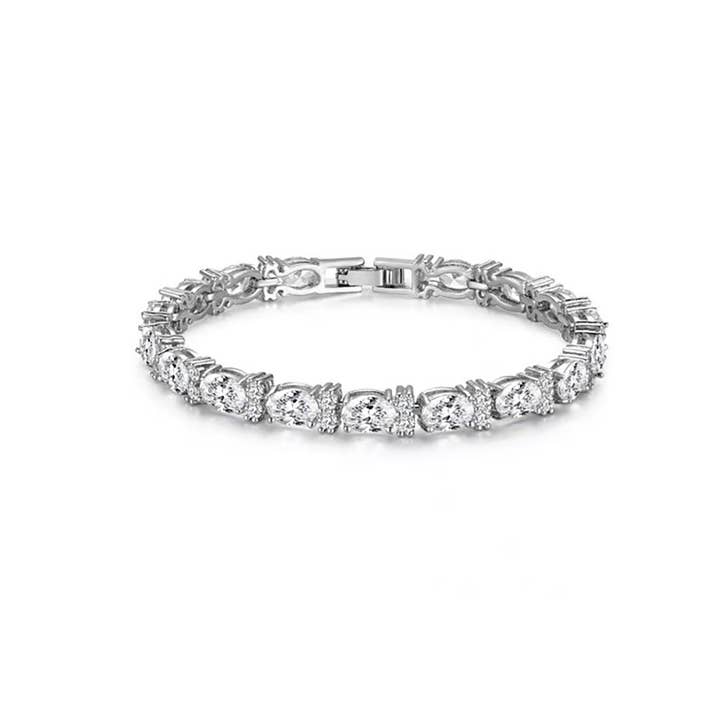 Cubic Zirconia Oval Tennis Bracelet for wholesale by NY Jewelry House