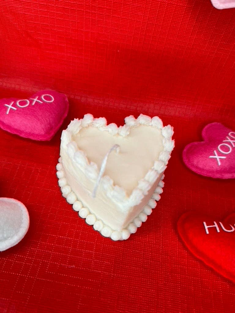 LitwLilit - Wholesale Novelty Candle - Heart shaped cake candle0