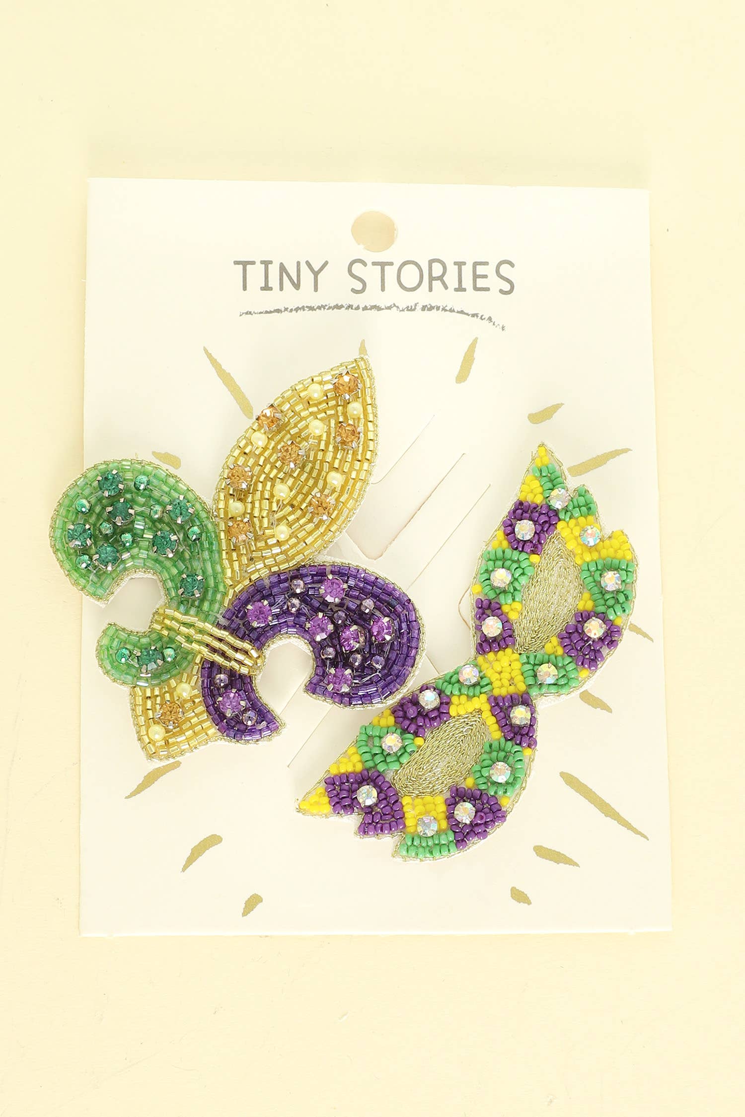 SP Sophia Collection - Wholesale Brooch - 2pc Mardi Gras Theme Assorted Brooch Pin Set 0