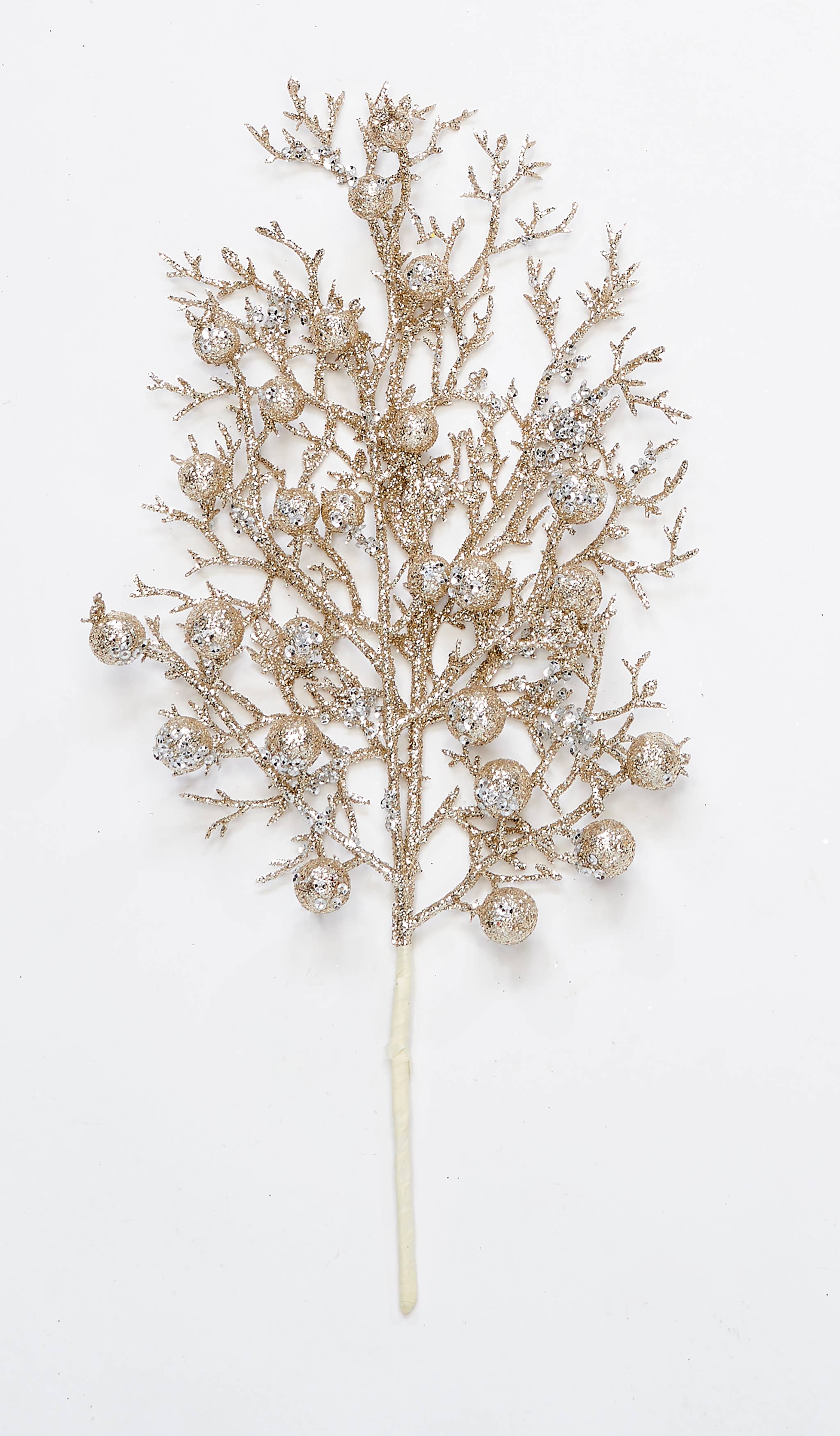 WORTH IMPORTS - Wholesale Christmas Decoration - 13" Glittered Berry Pick0