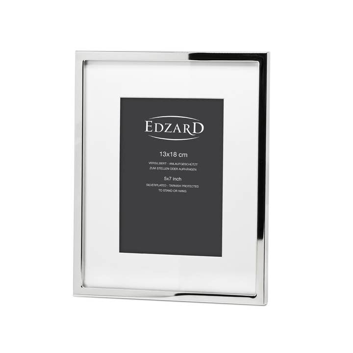 EDZARD - Wholesale Picture Frame - Photo Frame Rivoli for Photo 13 x 18 cm, silver-plated1