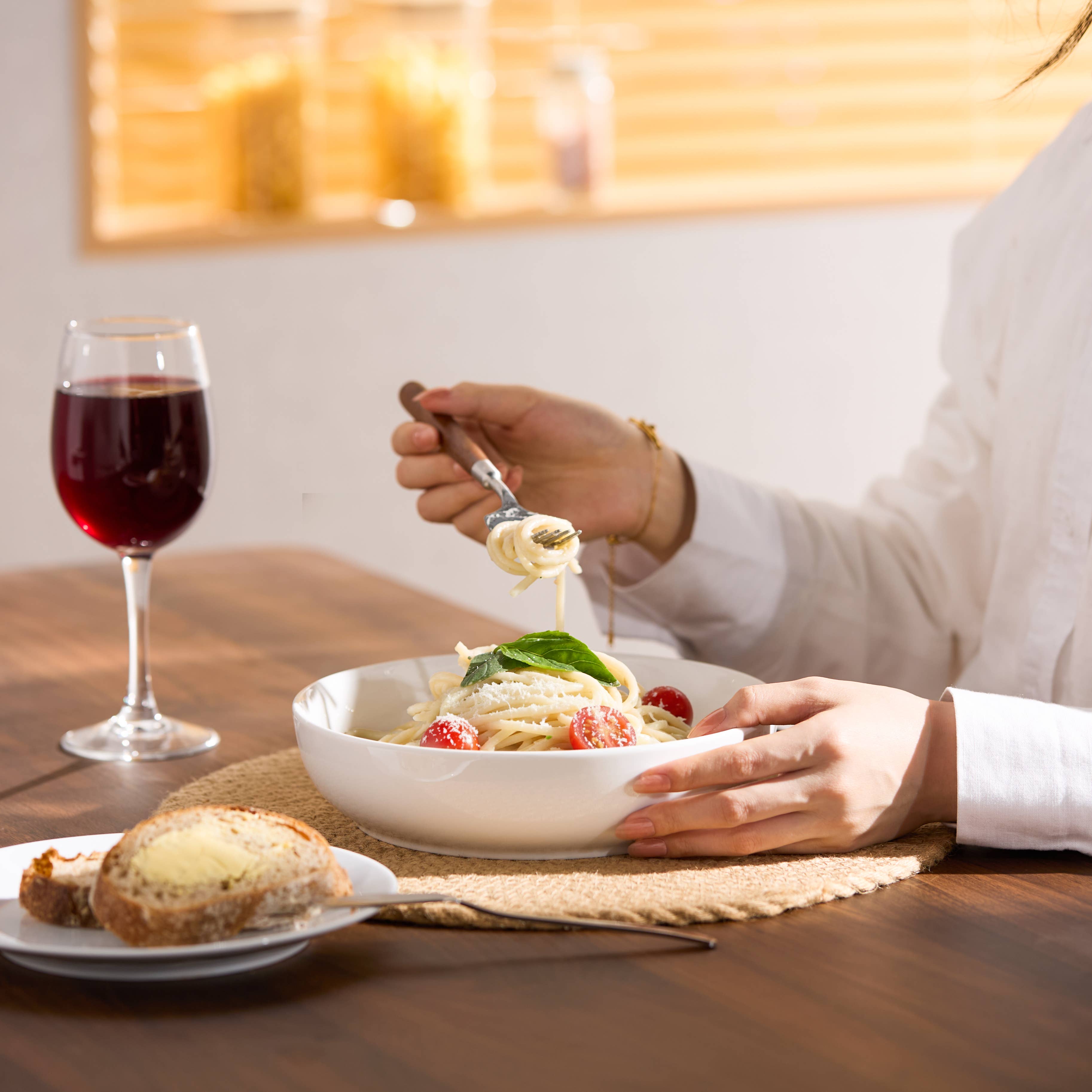 Kook - Wholesale Bowl - Kook Pasta Bowls, Ceramic, 40 oz, Set of 41