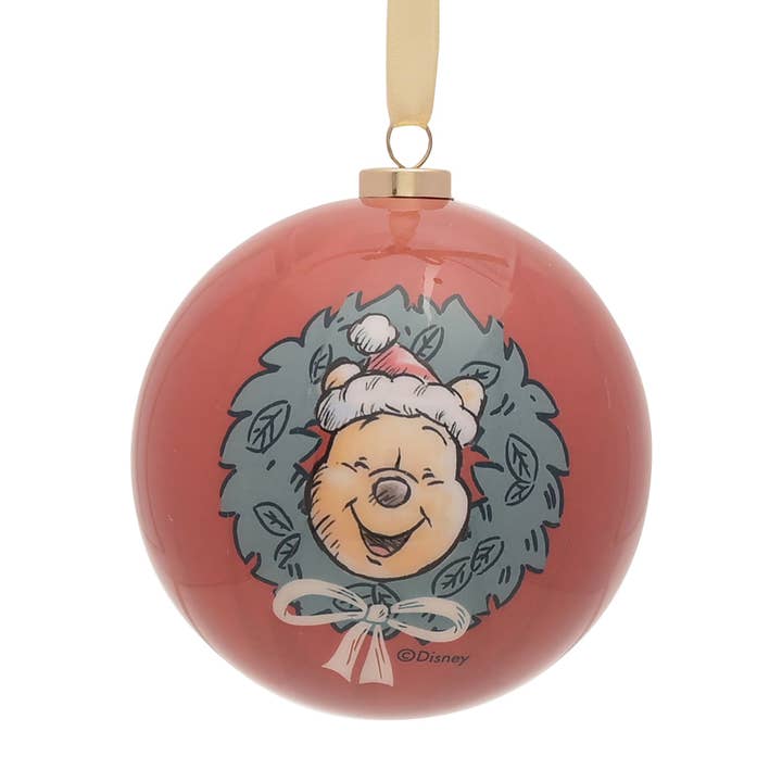 WIDDOP and Co. – Großhandel Weihnachtsschmuck – Disney Winnie Puuh Weihnachtskugeln, 12-teiliges Set