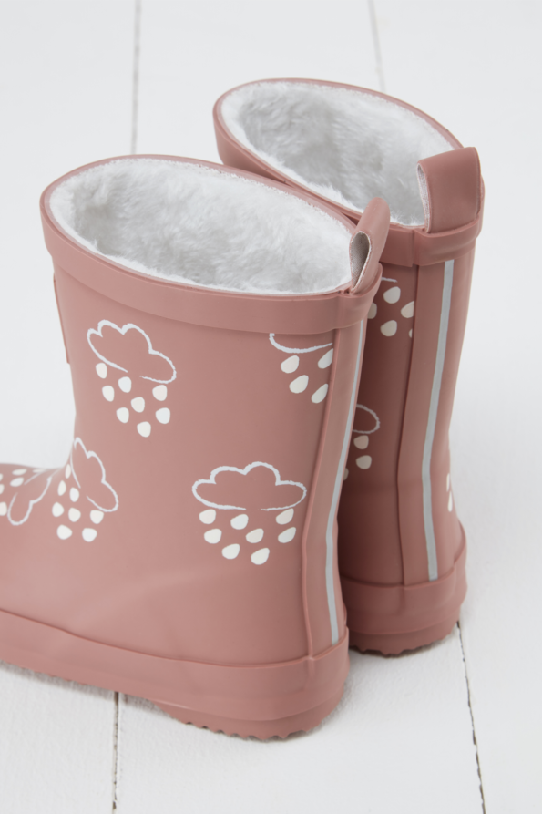 Grass & Air - Wholesale Rain Boots - Kids - Rose Colour-Changing Kids Winter Wellies2