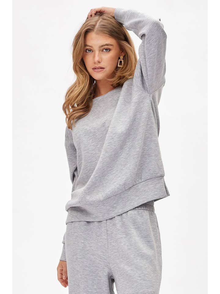 Dear Scarlett - Wholesale Lounge Set - Women's - Crew Neck Pullover + Jogger Set TRVSET-MALIBU15