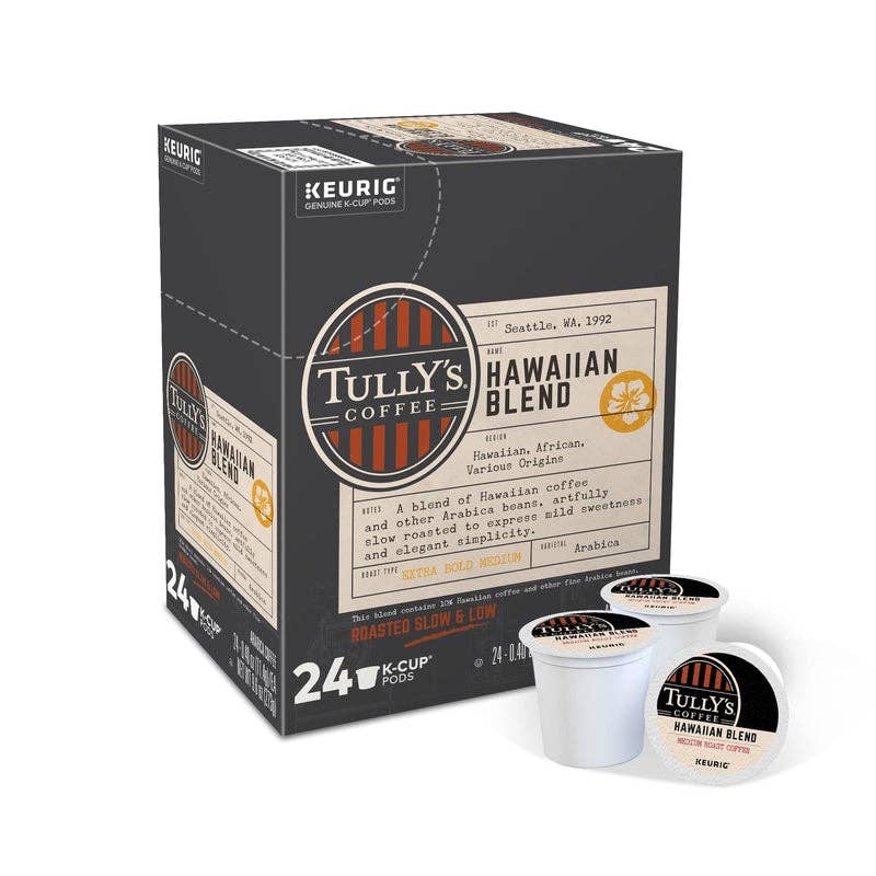 Everyday Supply Co - Wholesale Ground Coffee - KEURIG - Keurig Tullys Hawaiian Blend Coffee K-Cups 24 pk0