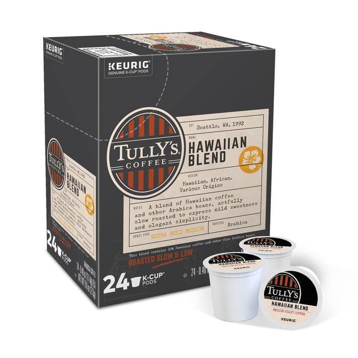 Everyday Supply Co - Wholesale Ground Coffee - KEURIG - Keurig Tullys Hawaiian Blend Coffee K-Cups 24 pk0