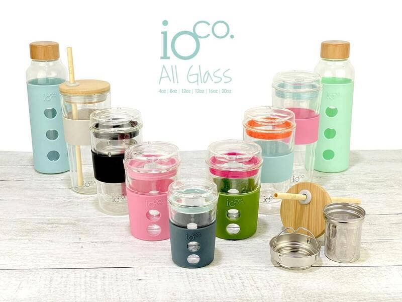IOco Gift Designers - Wholesale Insulated mug/tumbler - IOco 12oz Reusable Glass Coffee Travel Cup5
