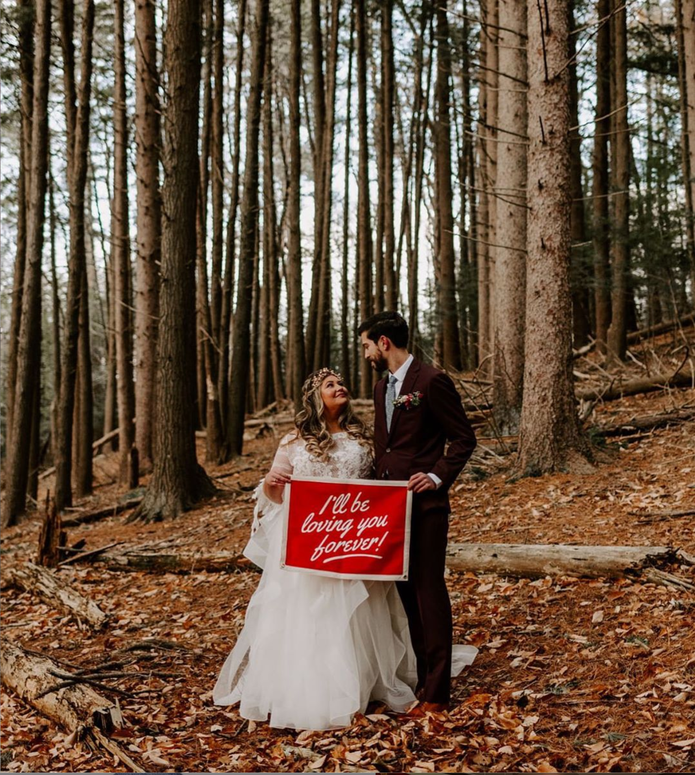 Oxford Pennant - Wholesale Flag - I'll Be Loving You Forever Camp Flag3