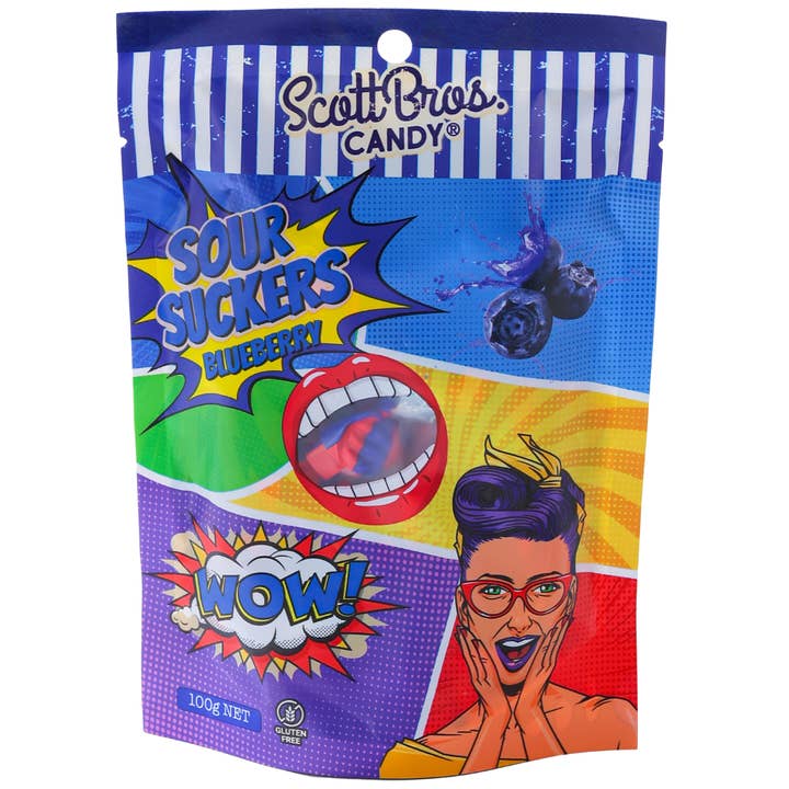 Scott Bros. CANDY - Wholesale Boiled sweets - Sweet & Sour COMBO - 4 Flavours - 48 Jars/Bags1