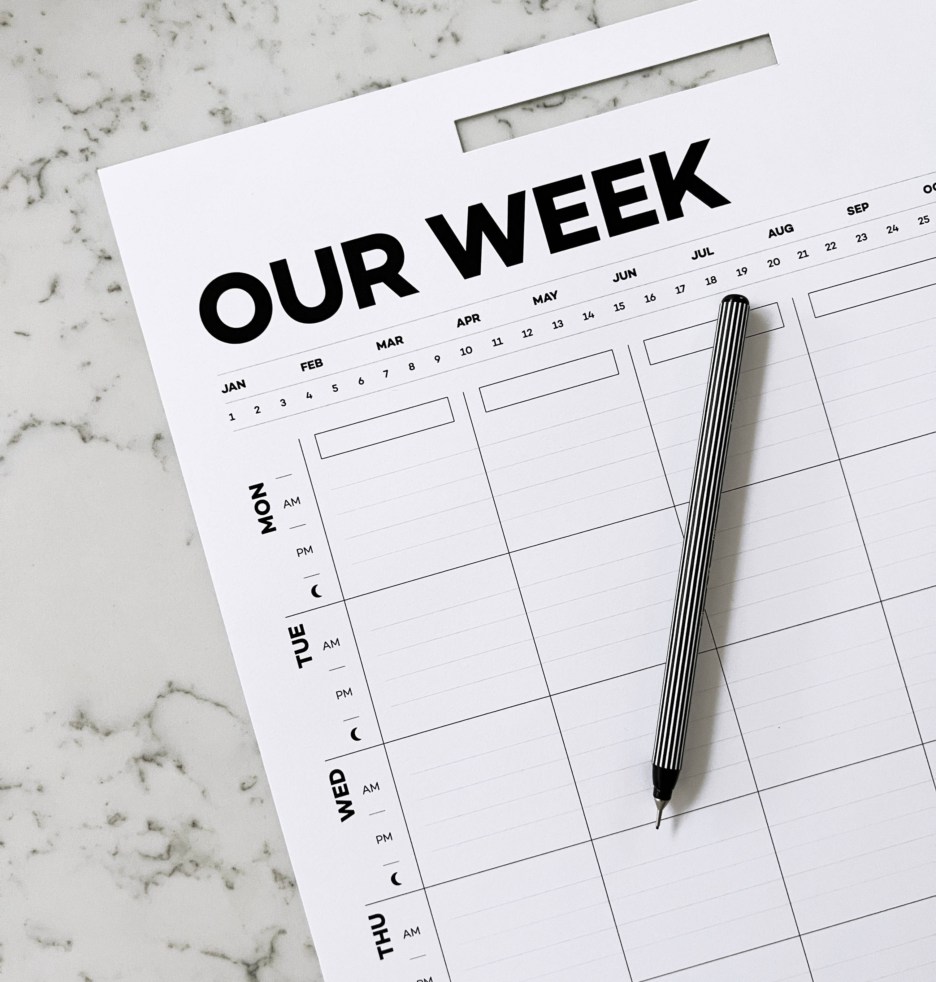 HELLO TIME - Venta al por mayor Agendas - Planificador Familiar de Pared9